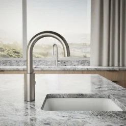 Single-handle bar sink faucet