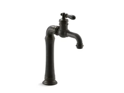 Single-handle bar sink faucet