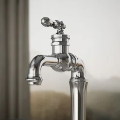Single-handle bar sink faucet