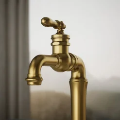 Single-handle bar sink faucet