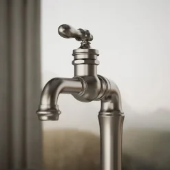 Single-handle bar sink faucet