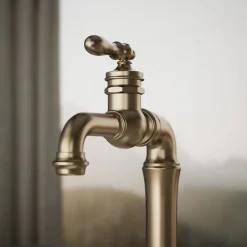 Single-handle bar sink faucet