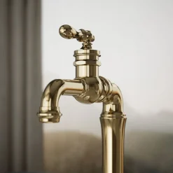 Single-handle bar sink faucet