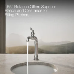 Single-handle bar sink faucet
