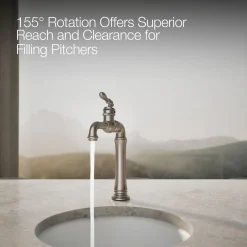 Single-handle bar sink faucet