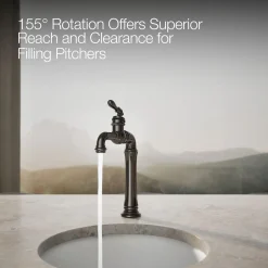 Single-handle bar sink faucet
