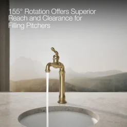 Single-handle bar sink faucet