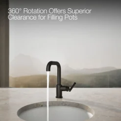 Single-handle bar sink faucet