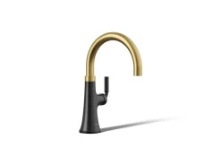Single-handle bar sink faucet