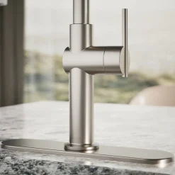 Single-handle bar sink faucet