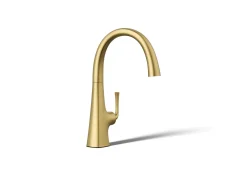 Single-handle bar sink faucet
