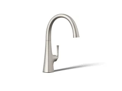 Single-handle bar sink faucet