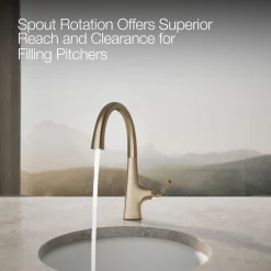 Single-handle bar sink faucet