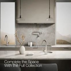 Single-handle bar sink faucet