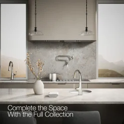 Single-handle bar sink faucet