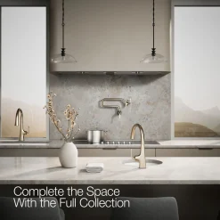 Single-handle bar sink faucet