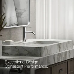 Single-handle bathroom sink faucet, 1.2 gpm