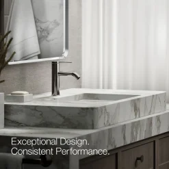 Single-handle bathroom sink faucet, 1.2 gpm