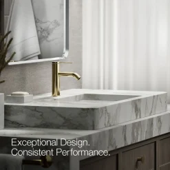 Single-handle bathroom sink faucet, 1.2 gpm