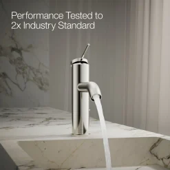 Single-handle bathroom sink faucet, 1.2 gpm