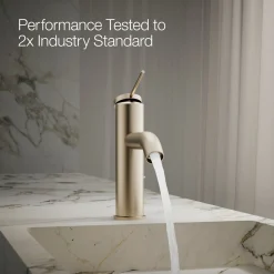 Single-handle bathroom sink faucet, 1.2 gpm
