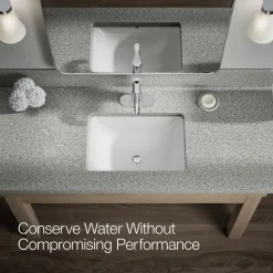 Single-handle bathroom sink faucet, 0.5 gpm