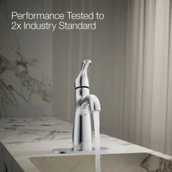 Single-handle bathroom sink faucet, 0.5 gpm