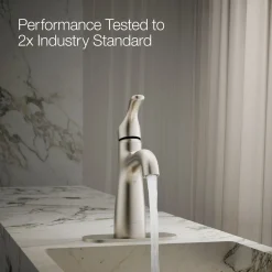 Single-handle bathroom sink faucet, 0.5 gpm