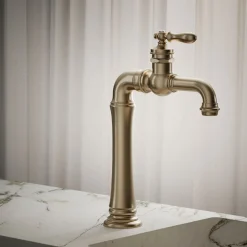 Single-handle bathroom sink faucet, 1.2 gpm