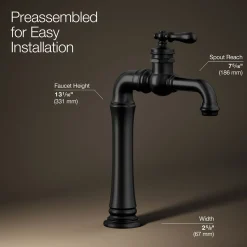 Single-handle bathroom sink faucet, 1.2 gpm