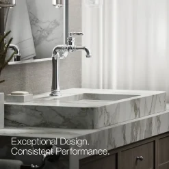Single-handle bathroom sink faucet, 1.2 gpm