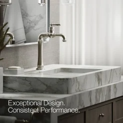 Single-handle bathroom sink faucet, 1.2 gpm