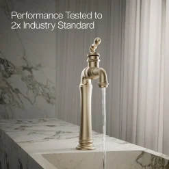 Single-handle bathroom sink faucet, 1.2 gpm