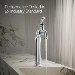 Single-handle bathroom sink faucet, 1.2 gpm