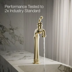 Single-handle bathroom sink faucet, 1.2 gpm