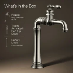 Single-handle bathroom sink faucet, 1.2 gpm