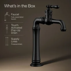 Single-handle bathroom sink faucet, 1.2 gpm