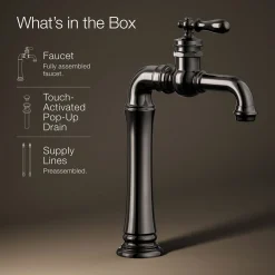 Single-handle bathroom sink faucet, 1.2 gpm