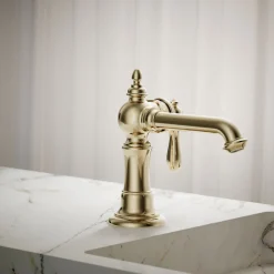 Single-handle bathroom sink faucet, 1.2 gpm