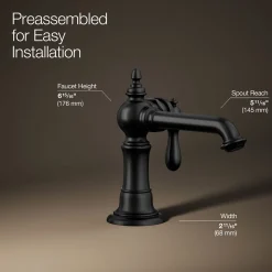 Single-handle bathroom sink faucet, 1.2 gpm