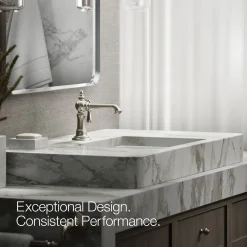 Single-handle bathroom sink faucet, 1.2 gpm
