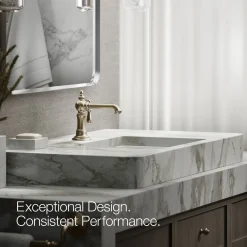 Single-handle bathroom sink faucet, 1.2 gpm
