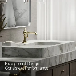 Single-handle bathroom sink faucet, 1.2 gpm