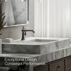 Single-handle bathroom sink faucet, 1.2 gpm