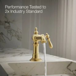 Single-handle bathroom sink faucet, 1.2 gpm