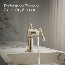 Single-handle bathroom sink faucet, 1.2 gpm