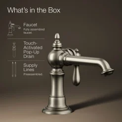 Single-handle bathroom sink faucet, 1.2 gpm