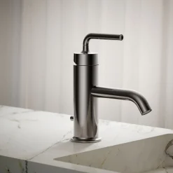 Single-handle bathroom sink faucet with Straight Lever handle, 1.2 gpm