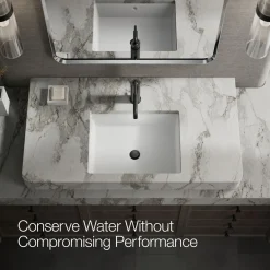 Single-handle bathroom sink faucet with Straight Lever handle, 1.2 gpm