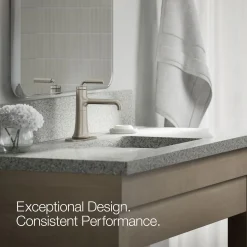 Single-handle bathroom sink faucet, 0.5 gpm